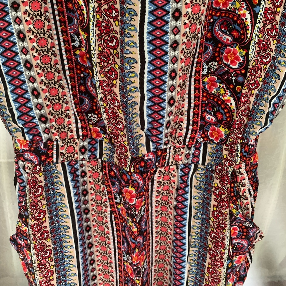SALE! 😎 Sans Souci Vibrant Patterned Jumpsuit Size XS - Picture 7 of 14